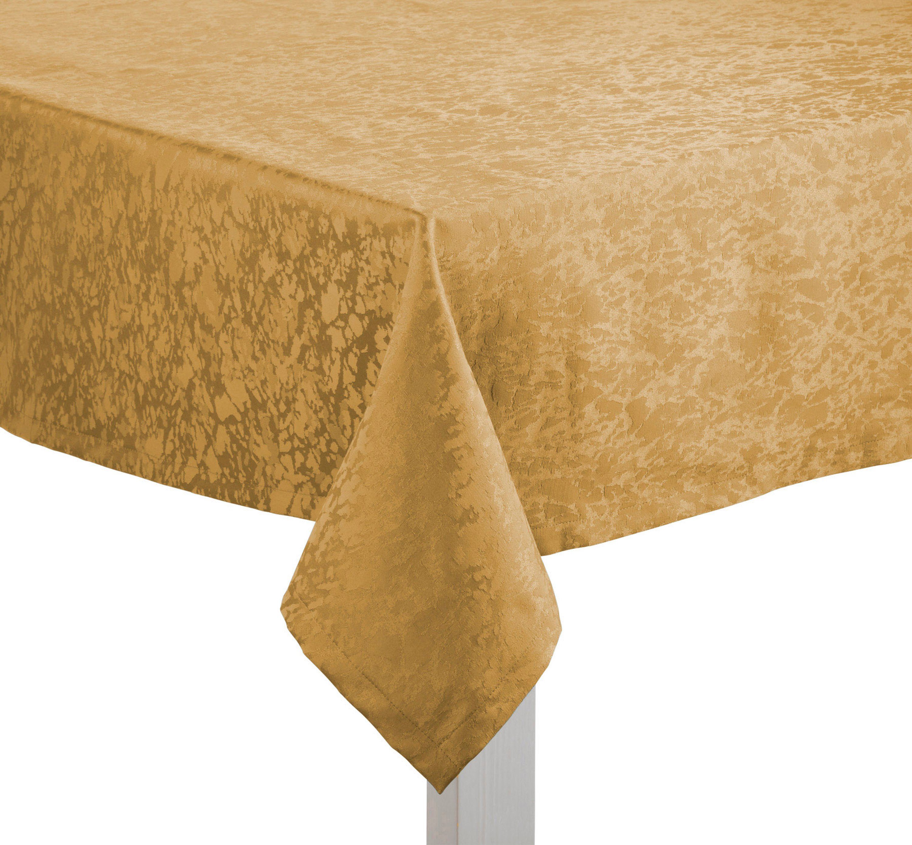 PICHLER Tischband Mitteldecke (1-tlg) Tischläufer MARBLE, Größen, Serviette verschiedene gold Pichler