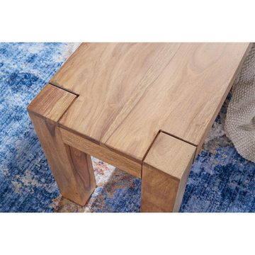 Lomadox Sitzbank, Akazie Holz-Bank Natur-Produkt Küchenbank im Landhaus-Stil 160/45/35cm