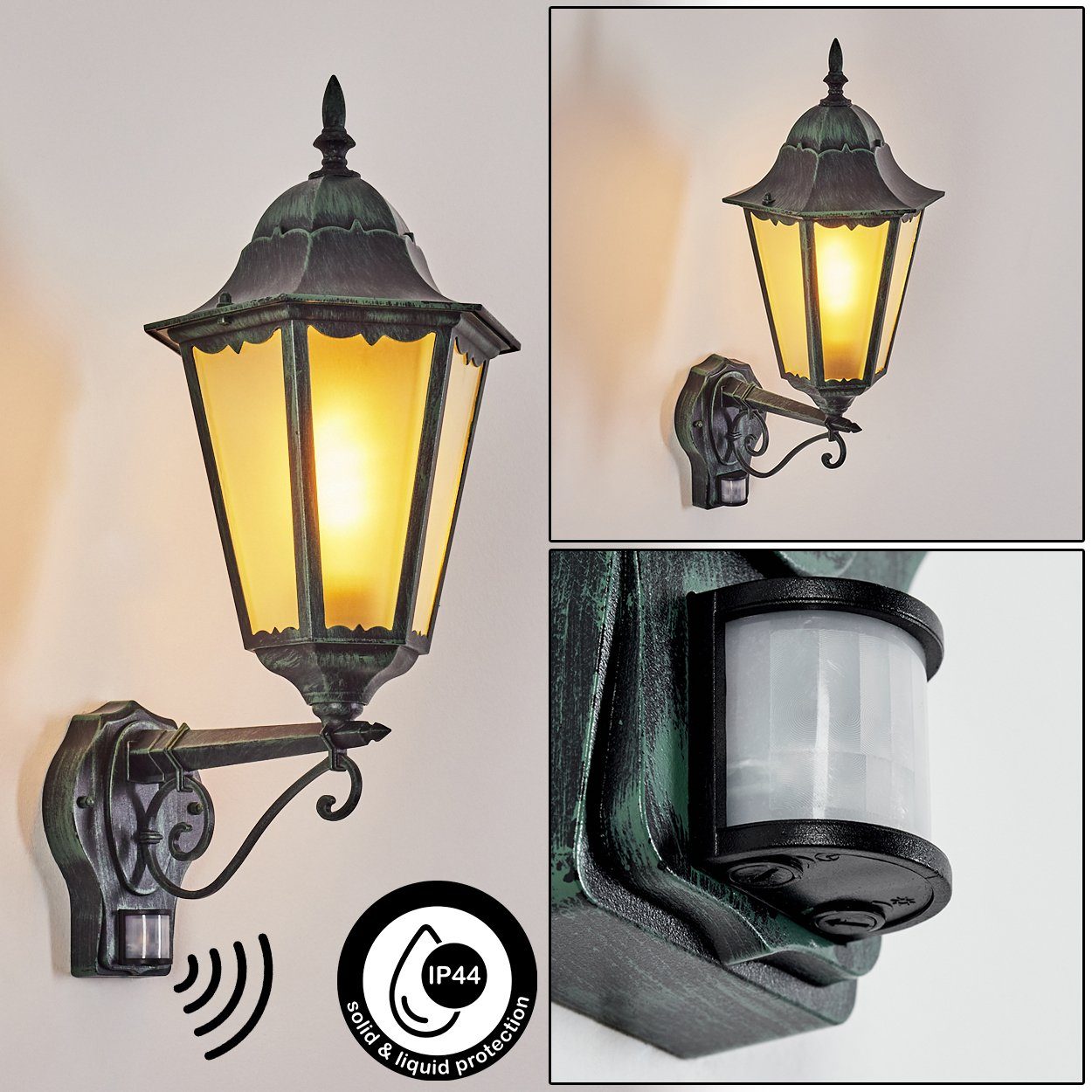 hofstein Außen-Wandleuchte Wandlampe mit Bewegungsmelder in günstig online kaufen