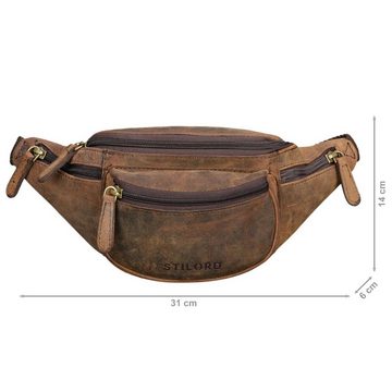 STILORD Bauchtasche "Eliah" Vintage Gürteltasche Leder