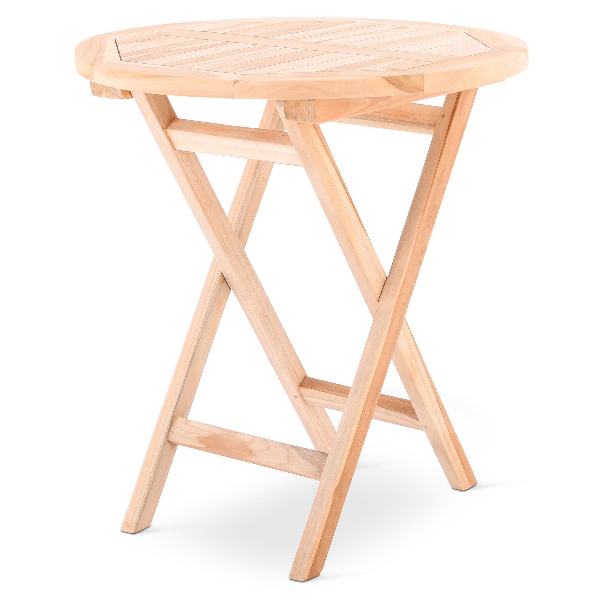 Raburg Gartentisch Esstisch, Teakholz, wetterfestes Teak, rund, Tina, 70 cm Ø, 76 cm hoch, langlebig, leicht & robust, UV-beständig & pflegeleicht