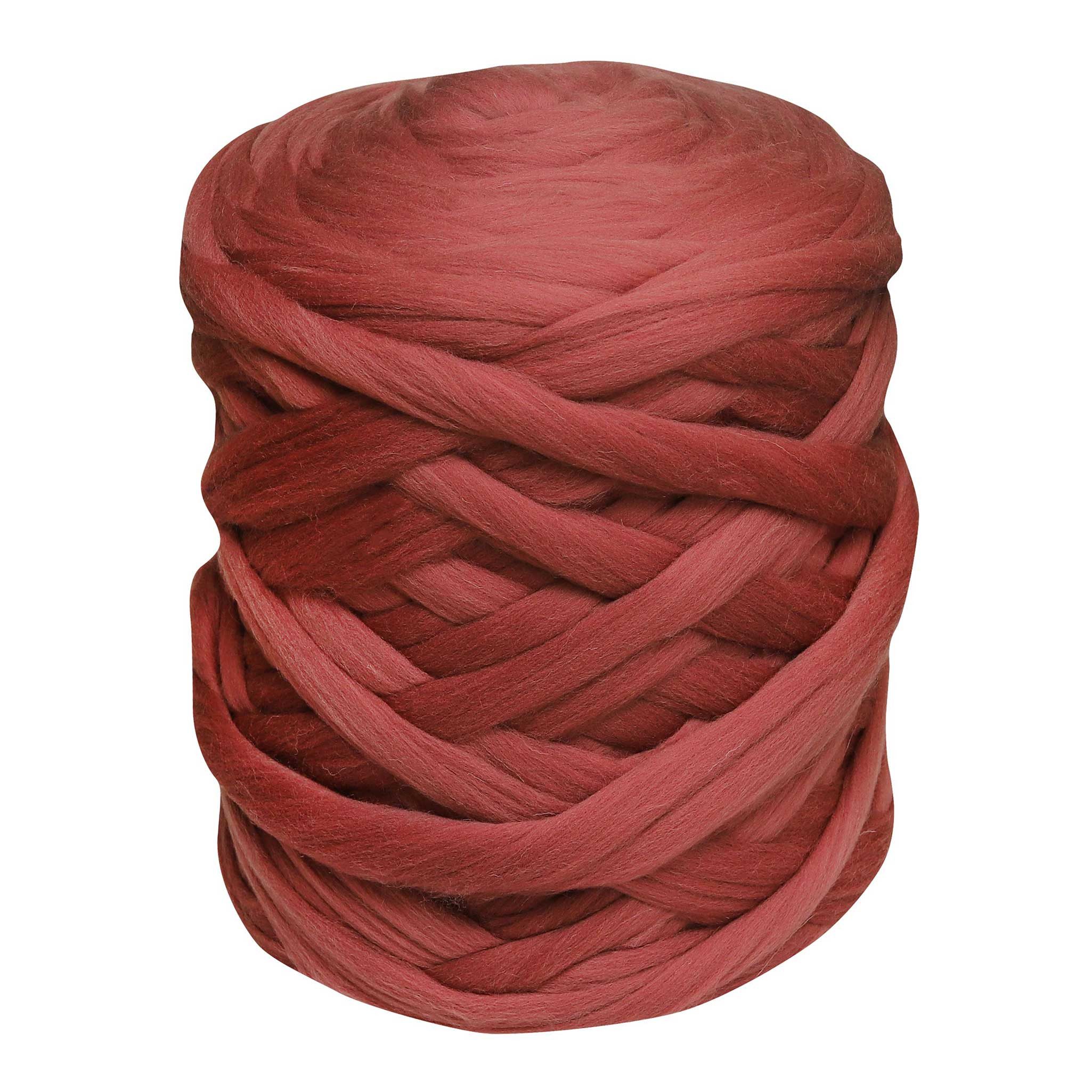 maDDma 1m Filzwolle Märchenwolle Nassfilzen Trockenfilzen Spinnen Bastelgarn, 1 m, 101 brandy