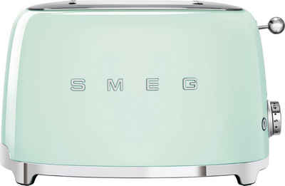 Smeg Toaster TSF01PGEU, 2 kurze Schlitze, für 2 Scheiben, 950 W
