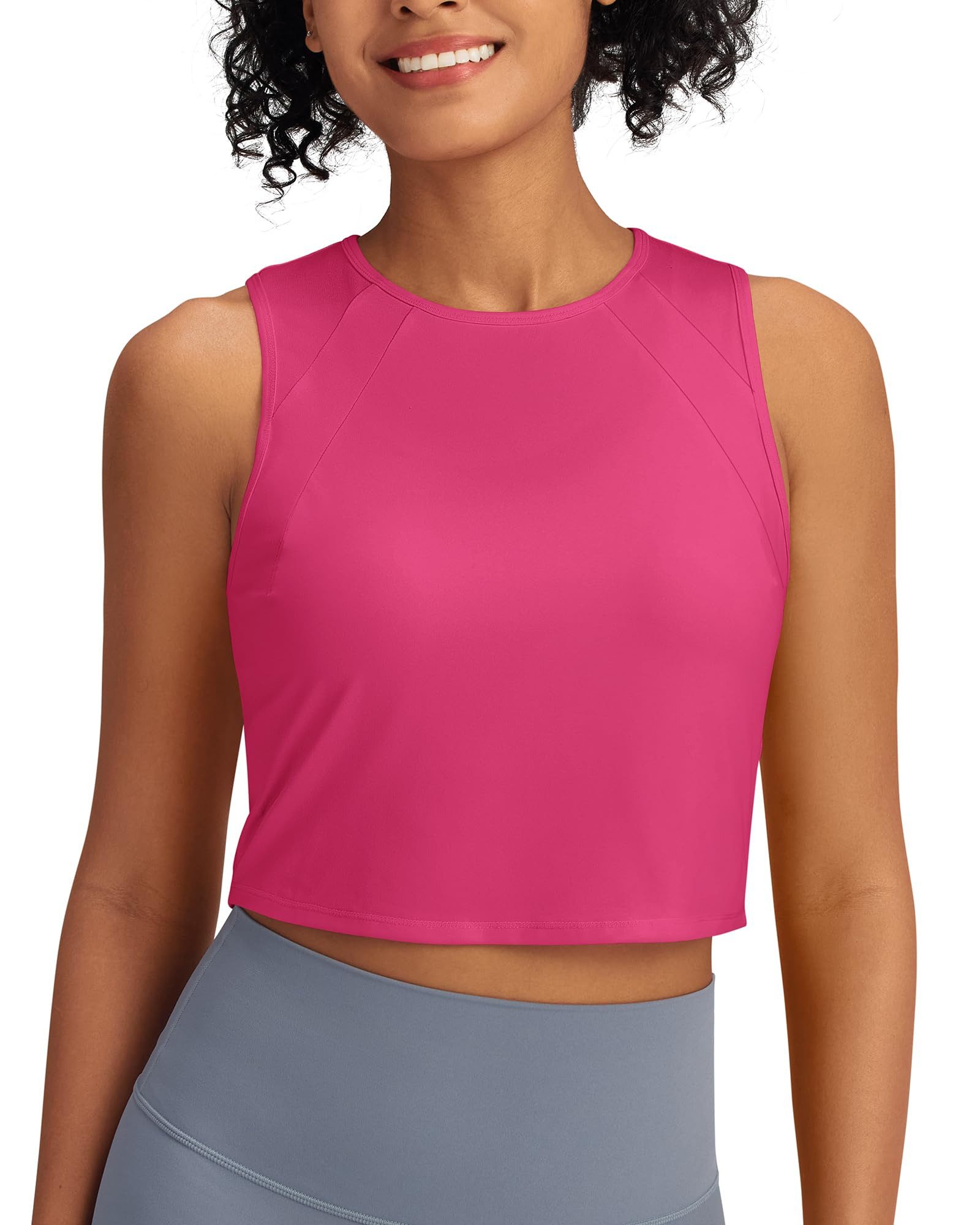 G4Free Tanktop G4Free Damen Sport Tank Top Ärmelloses Leichte Fitness Crop günstig online kaufen