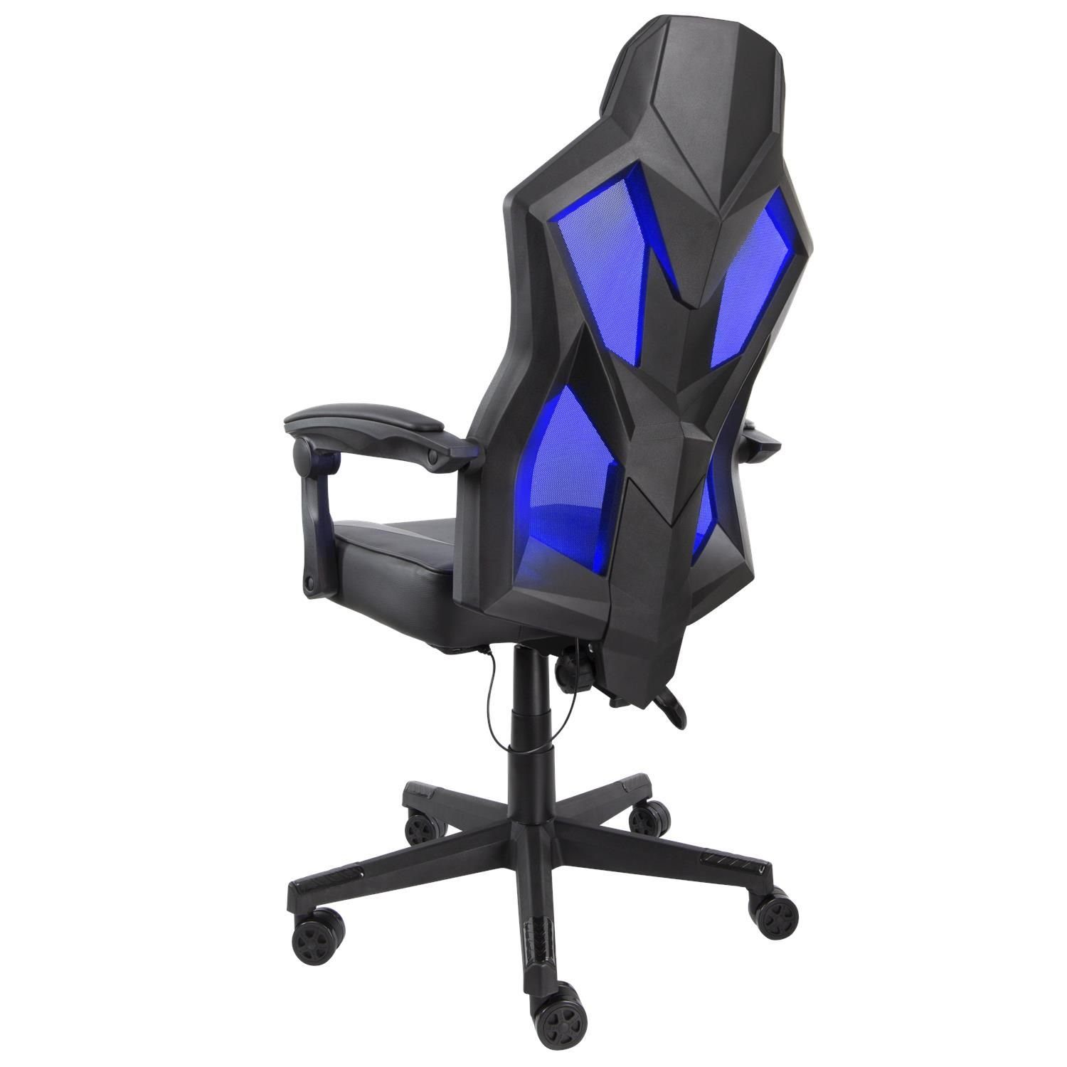 inkl. Gaming 5 (kein Herstellergarantie DELTACO Jahre RGB-Beleuchtung mit Stuhl Set), Gaming-Stuhl