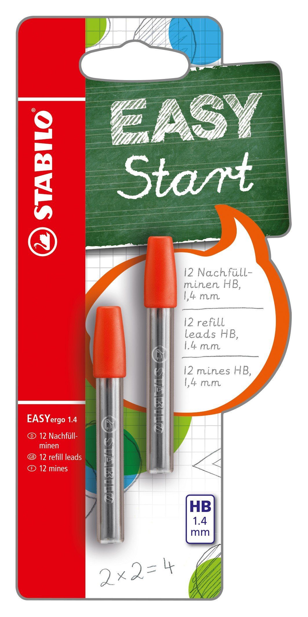 Füller STABILO Nachfüllminen EASYergo 1.4 HB 2x6er Set
