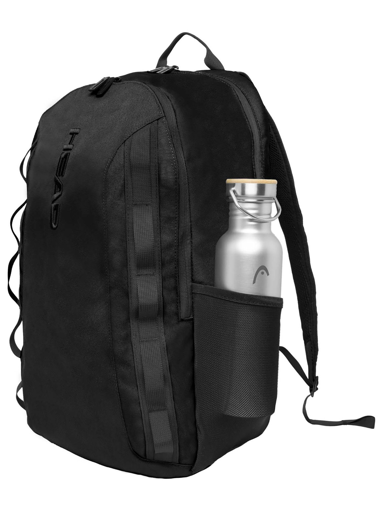 Head Rucksack Backpack Point Schwarz Compartments 2