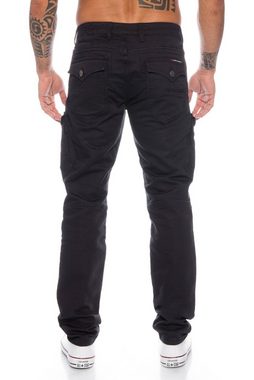 Cipo & Baxx Cargohose Herren Cargo Jeans Hose im modernen Design Schicke Nahtverzierungen