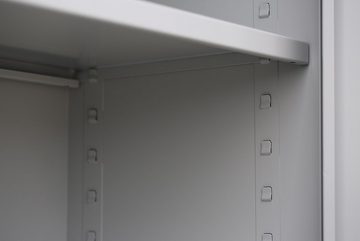 Steelboxx Mehrzweckschrank Aktenschrank Metallschrank abschließbar Büroschrank 120x80x38cm (1-St) Komplett montiert, keine Montage notwendig