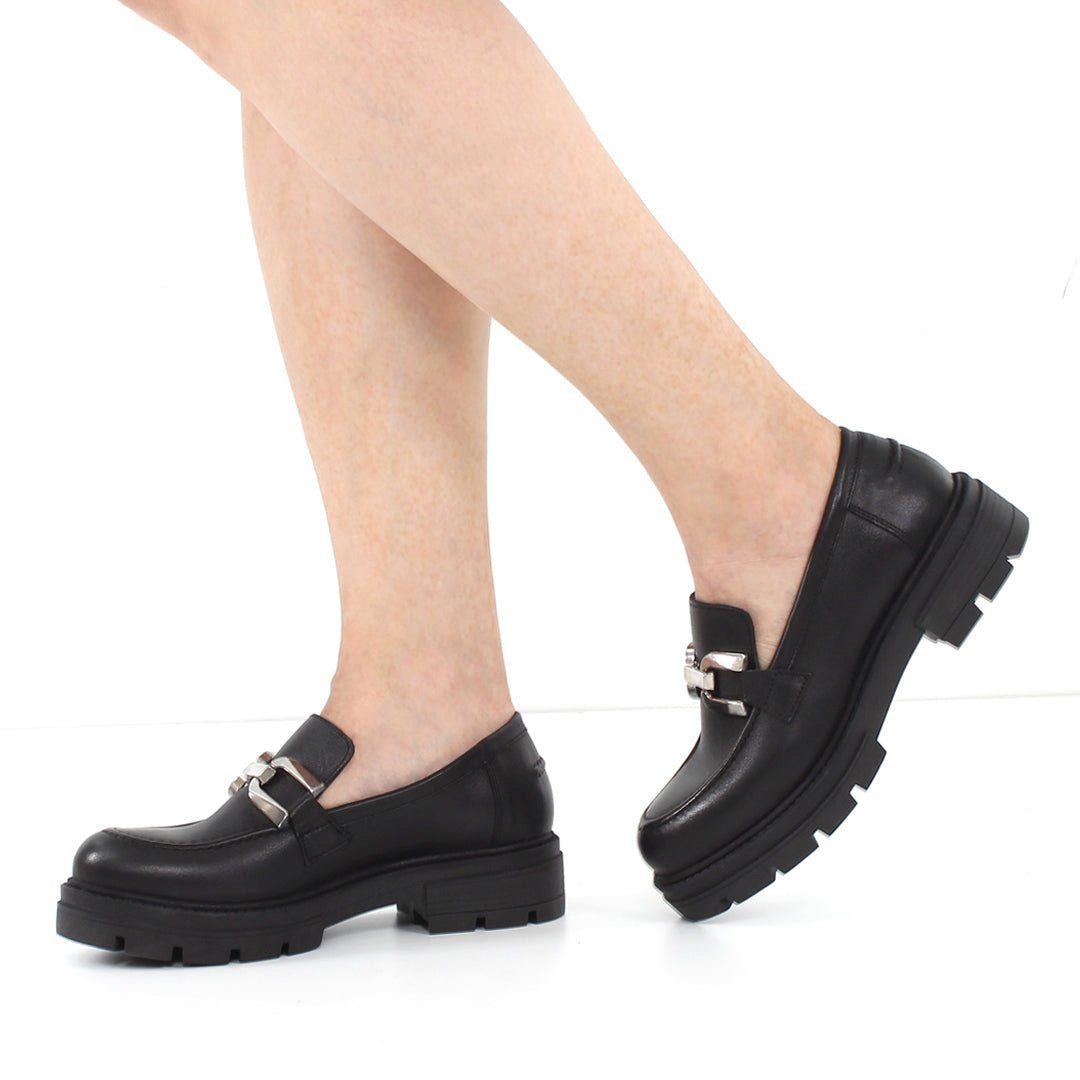 Celal Gültekin 383-20966 Loafer Elegantes Design mit Blockabsatz und Metall günstig online kaufen