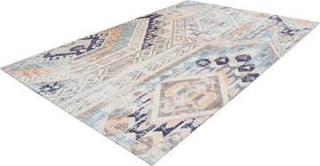 Teppich Emin 600, calo-deluxe, rechteckig, Höhe: 10 mm, reine Baumwolle, Wohnzimmer