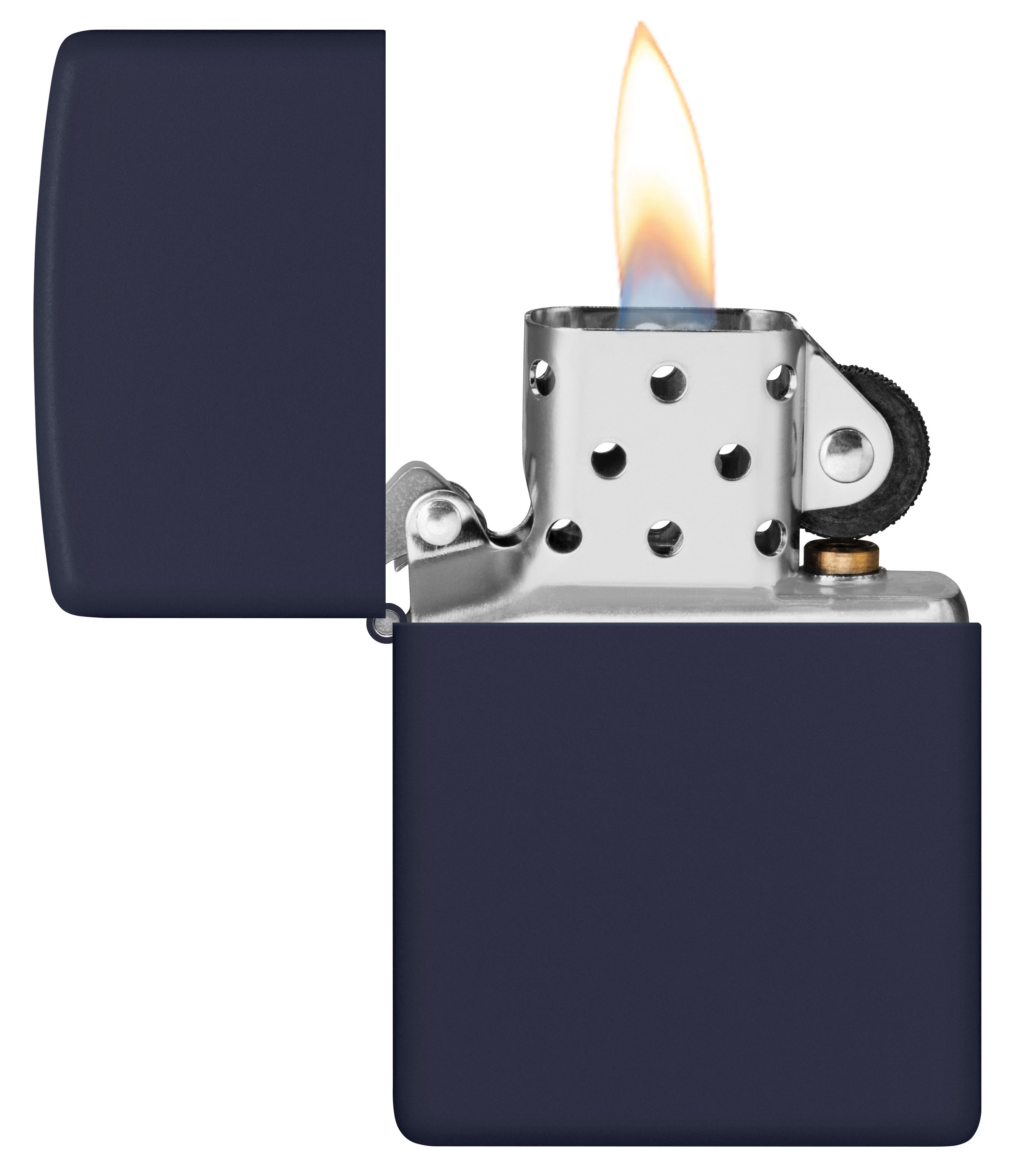 Zippo Feuerzeuge Zippo Sturmfeuerzeug - Base Model - Nachfüllbar Windfest Geschenkbox