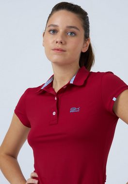 SPORTKIND Funktionsshirt Golf Poloshirt Damen & Mädchen bordeaux rot