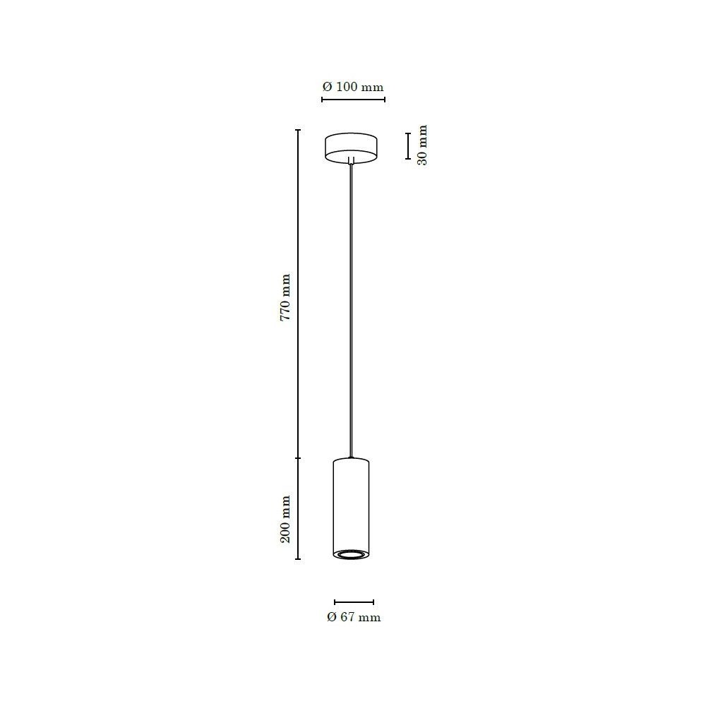 SPOT Light Pendelleuchte PIPE, LED Naturprodukt Eichenholz, wechselbar aus wechselbar, LED Warmweiß, Hängeleuchte