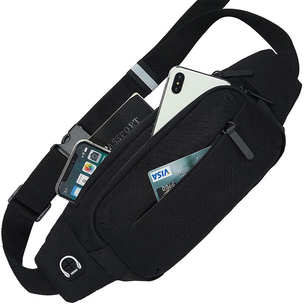 Coonoor Laufgürtel Laufgürtel für Handy, Sportgürtel Lauftasche.Ultraleichte Hüfttasche für Joggen, Fitness, Damen und Herren