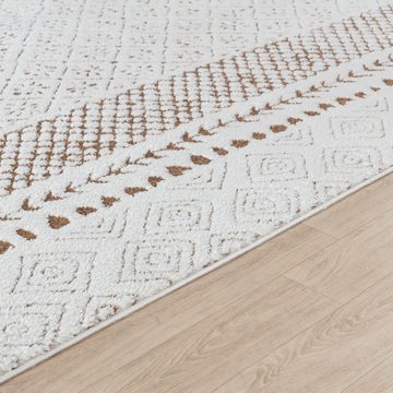 Teppich Modern, Surya, rechteckig, Höhe: 14 mm, Skandi Design, Modern Boho Kurzflor Wohnzimmerteppich, Schlafzimmer