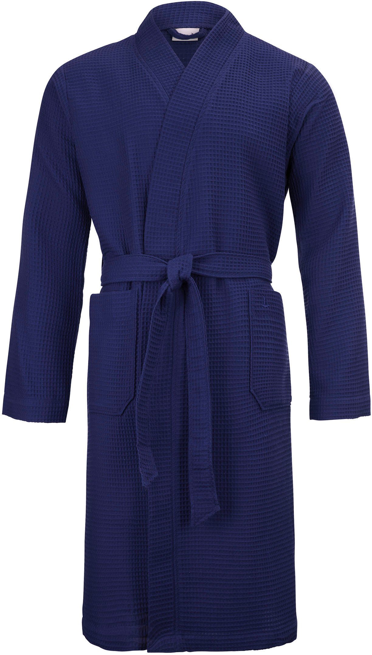 Möve Kimono Homewear, Kurzform, Piqué, Kimono-Kragen, Gürtel,  Piquée-Oberfläche