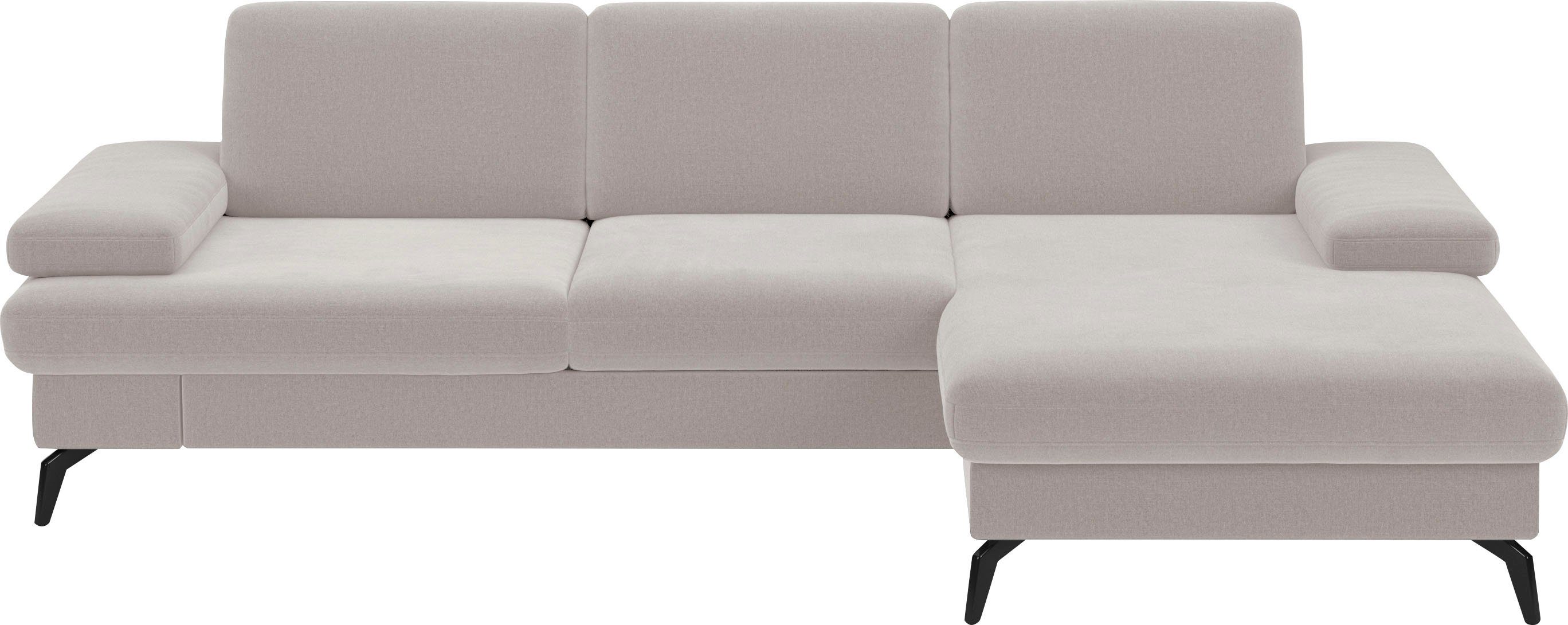 sit&more Ecksofa Morris L-Form, inkl. Sitztiefenverstellung, wahlweise mit Armteilverstellung, Bettfunktion & Bettkasten