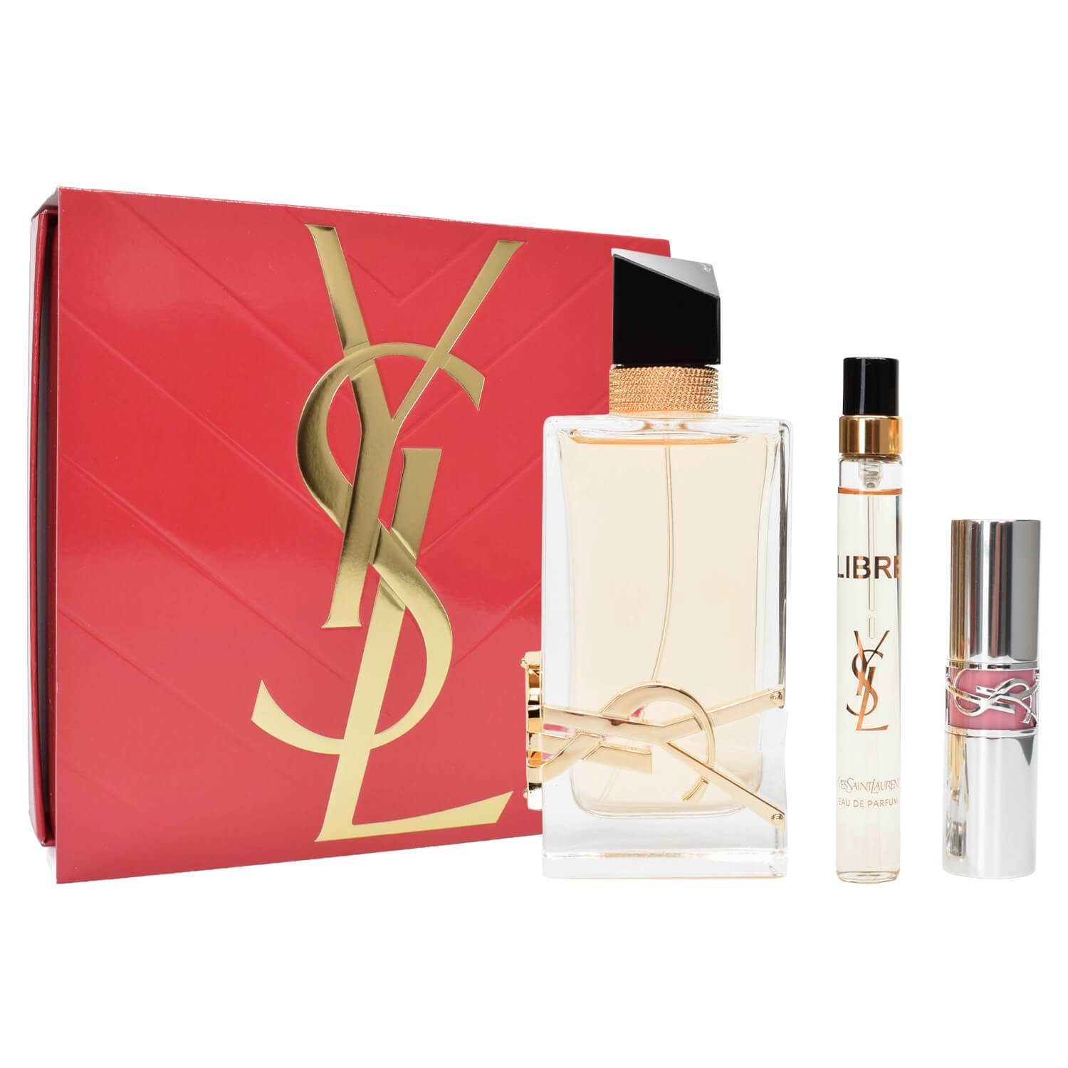 YVES SAINT LAURENT Duft-Set Libre Eau de Parfum 90 ml + 10 ml & Loveshine Lippenstift