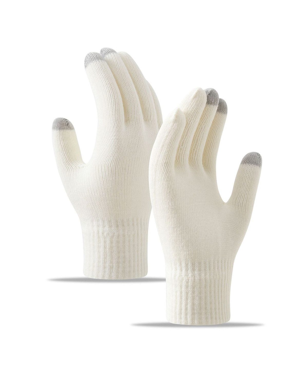 Coonoor Fleecehandschuhe Winterhandschuhe Touchscreen Handschuhe Strick handschuhe (Sport Warm und Winddicht) für Skifahren Radfahren und SMS, Geeinget für Damen und Herren