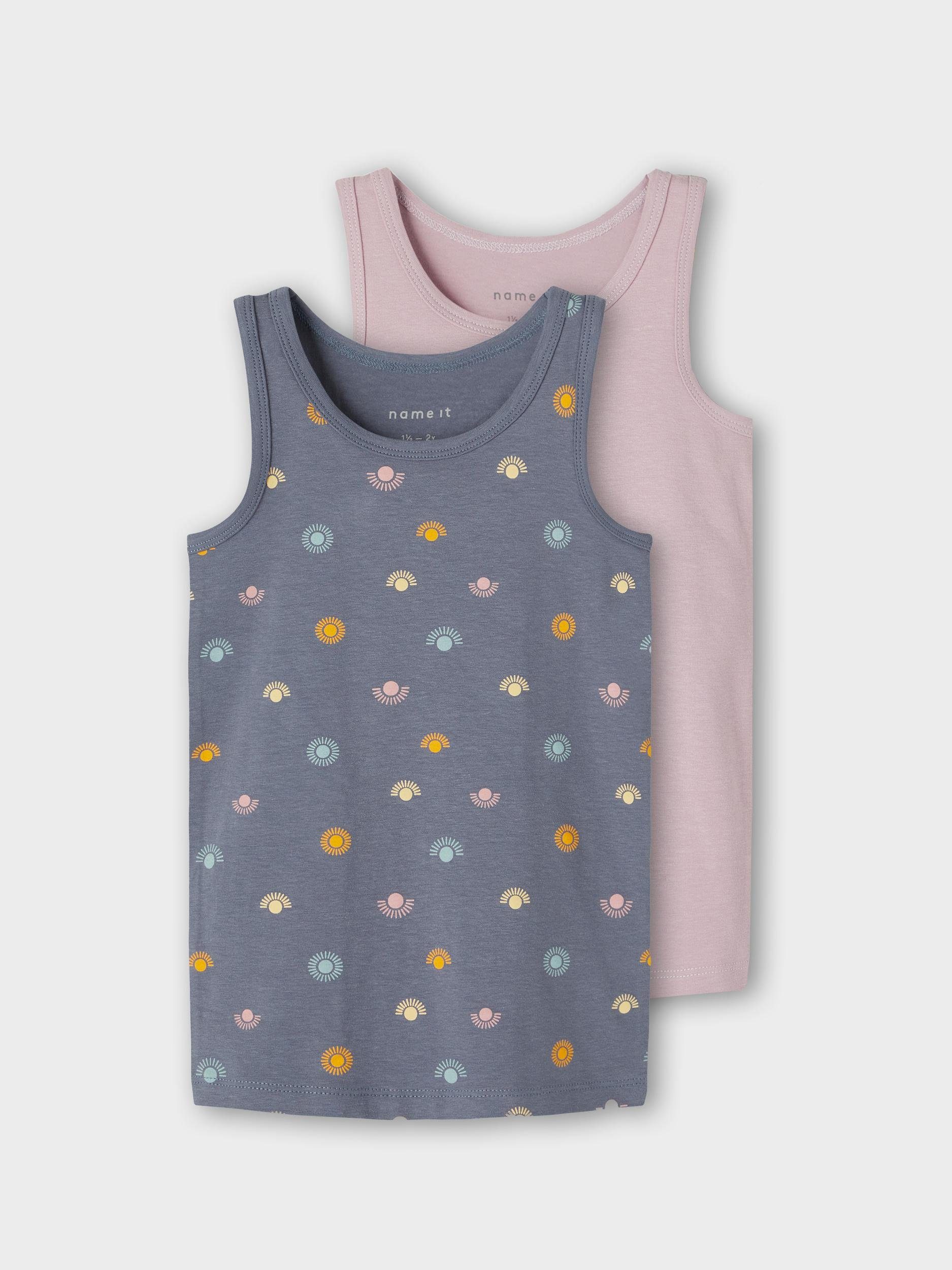 Name It Unterhemd Name It weicher Bio-Baumwolle (1-St), Tanktops aus für Mädchen Kleinkinder aus Bio-Baumwolle Unterhemdchen