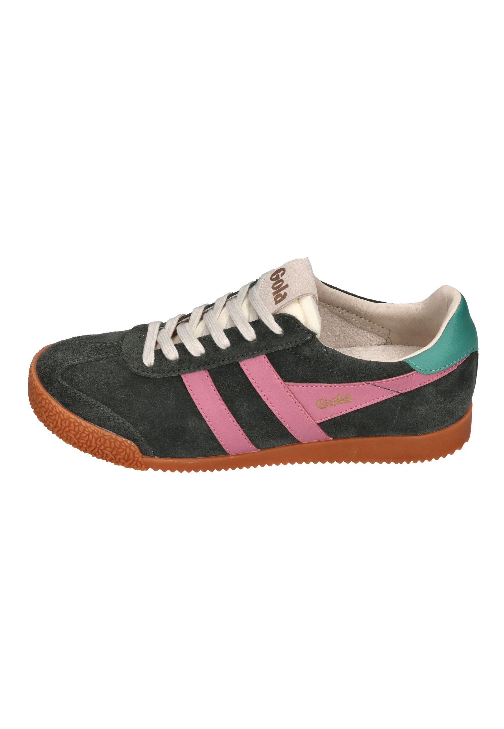 Gola ELAN Sneaker Dark Khaki Bubblegum Sea Mist