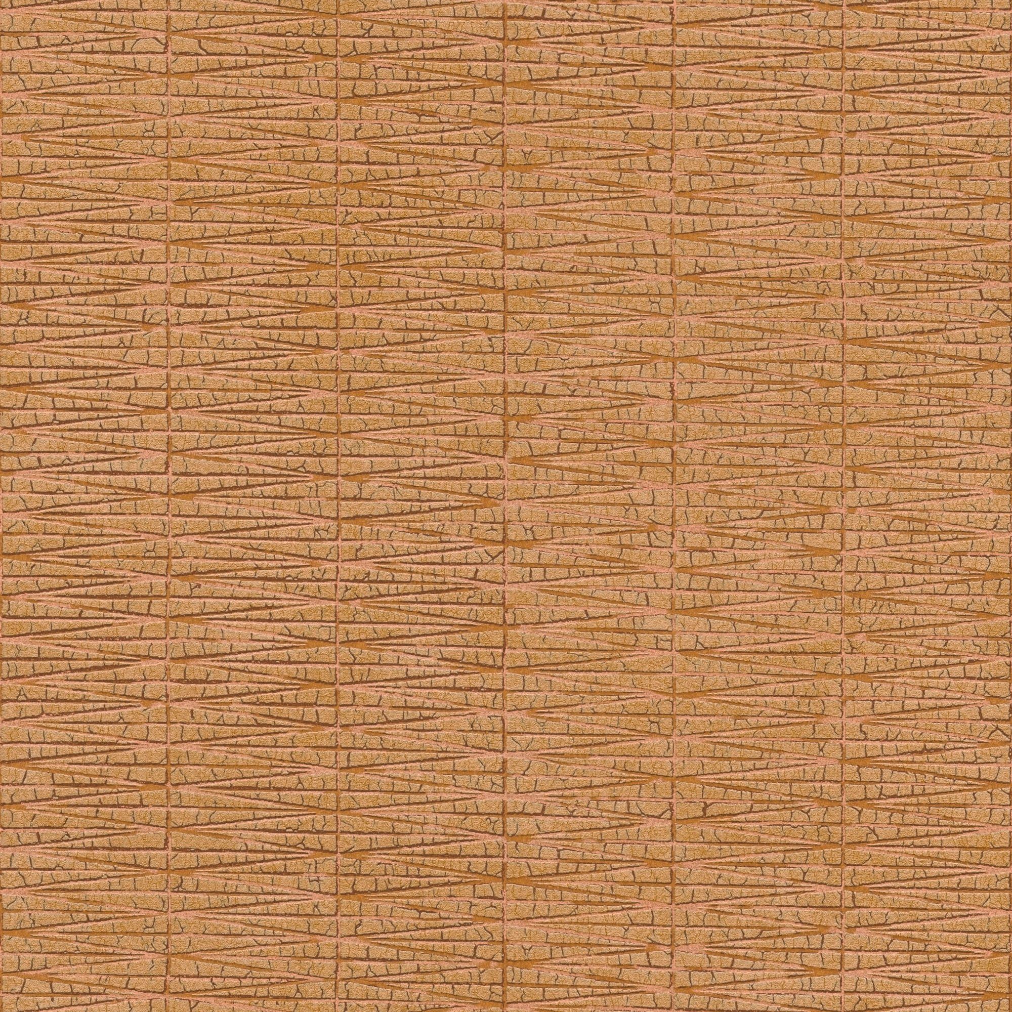 Bricoflor Terracotta Tapete Im Ethno Chic Für Wohnzimmer Und Schlafzimmer B günstig online kaufen