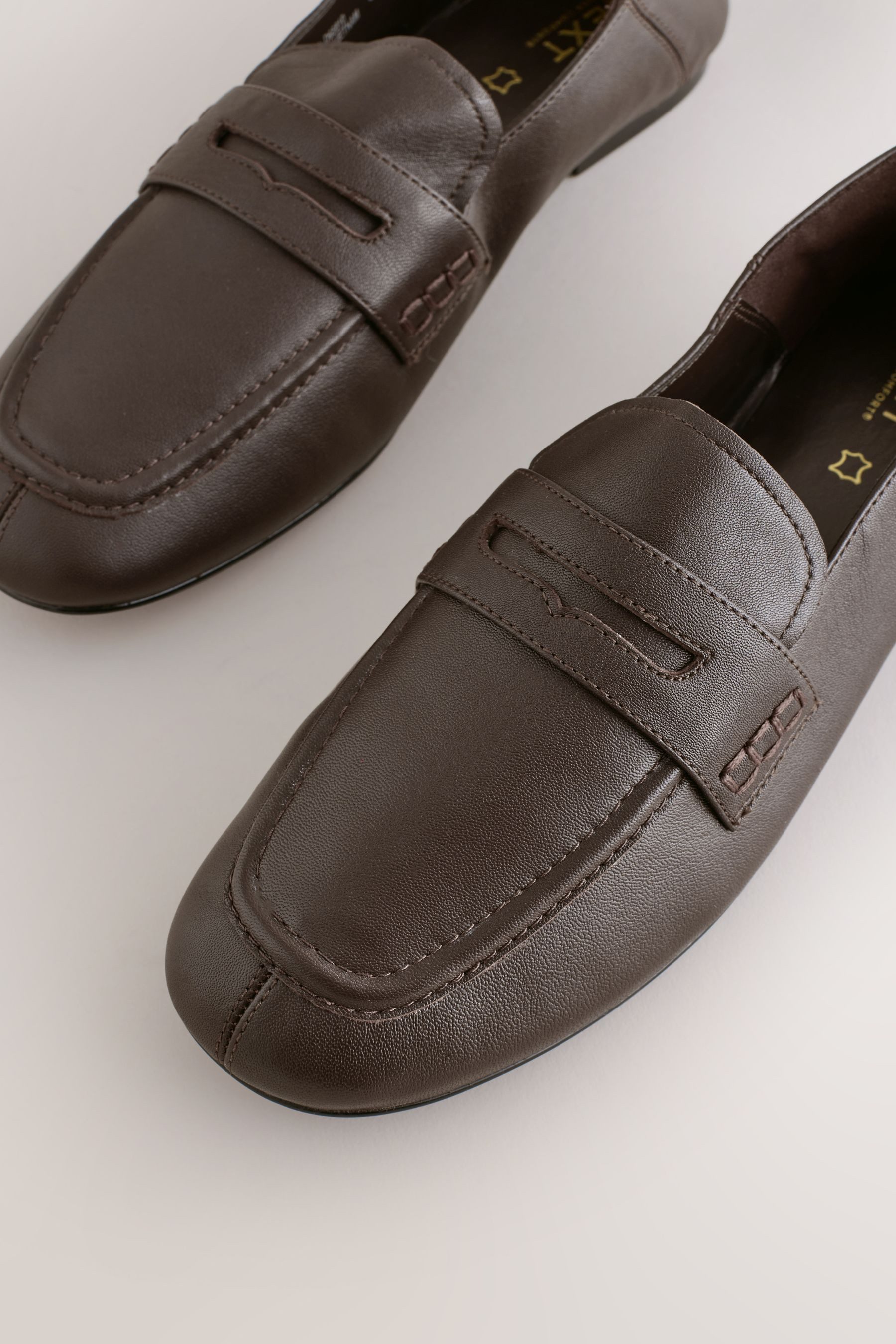 Next Forever Comfort® Leder-Loafer mit platter Ferse Loafer (1-tlg)