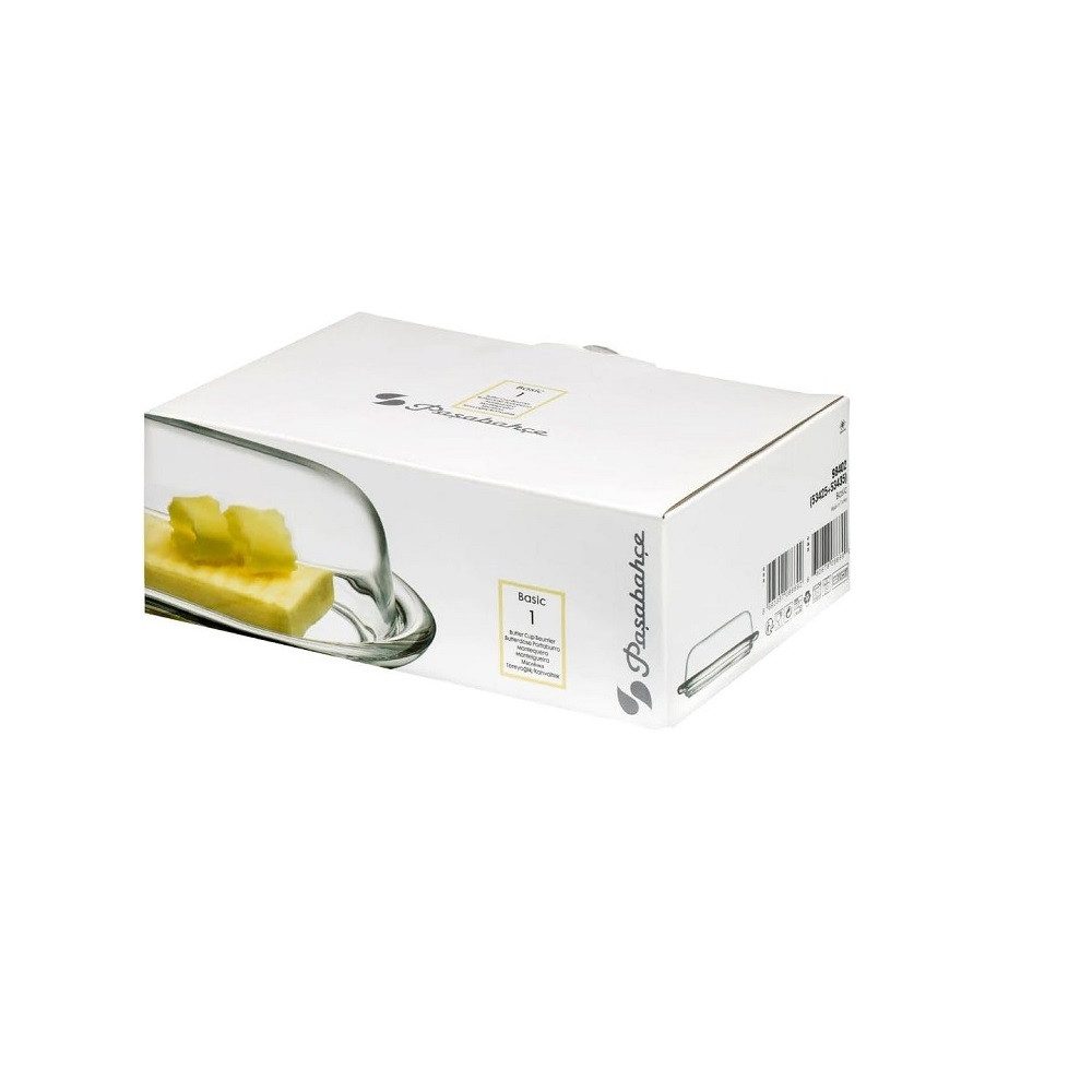 Pasabahce Butterdose Pasabahce Basic Butterdose 19,5x13 cm, Glas