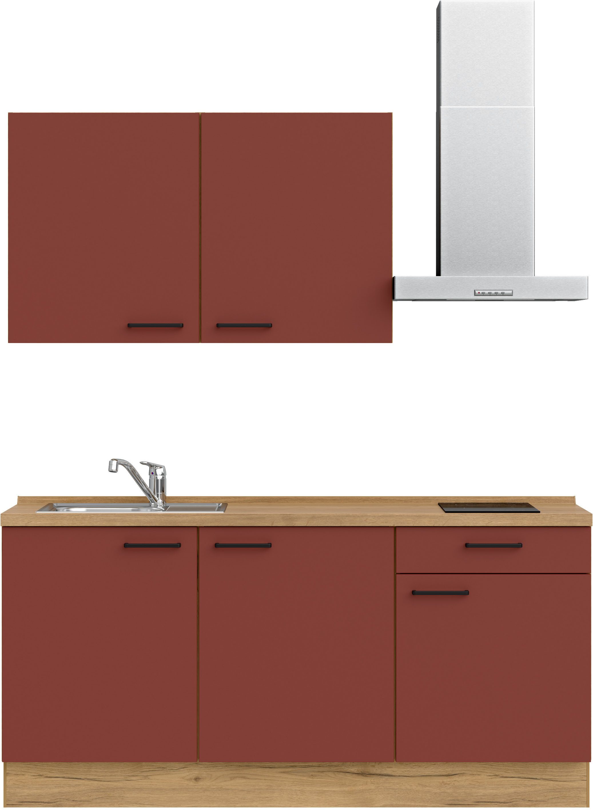 nobilia® Кухниzeile "Easytouch I", vormontiert, Ausrichtung wählbar, Breite 180 cm, wahlw. mit E-Geräten