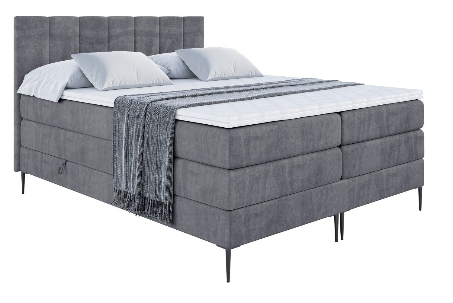 ALTDECOR Boxspringbett MOETI-F KING (Multipocket-Matratze H4, günstig online kaufen