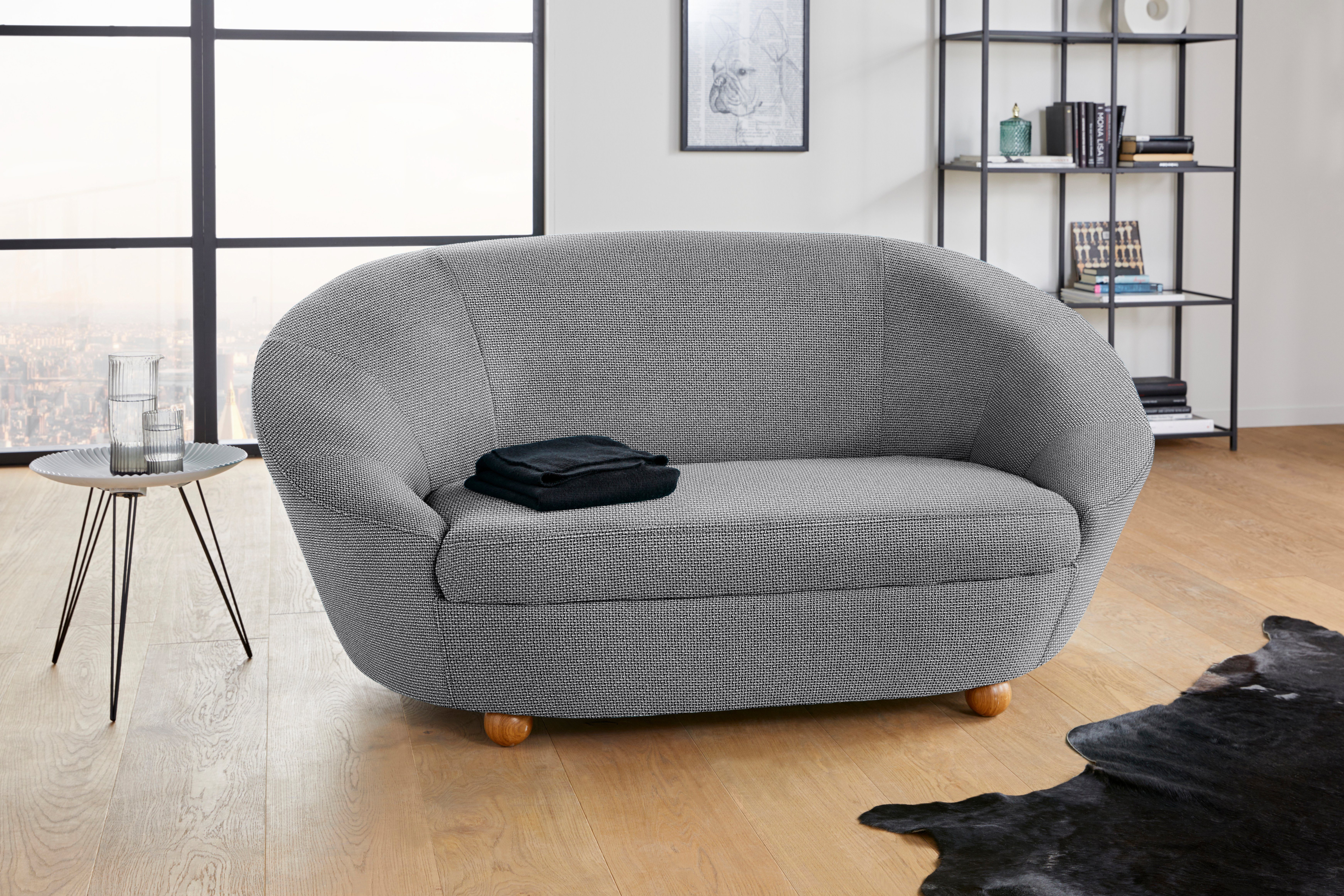 LOOKS by Wolfgang Joop Sofa LooksIV, Rundsofa, in vielen frischen Farben wählbar