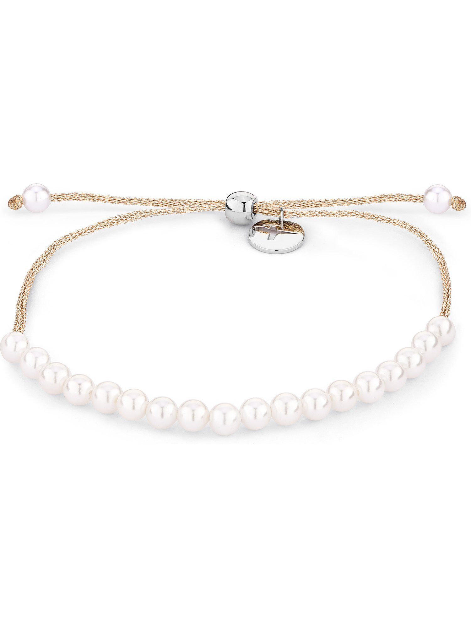 Tamaris Edelstahlarmband Tamaris Damen-Armband Edelstahl Kunstperle, Trendig