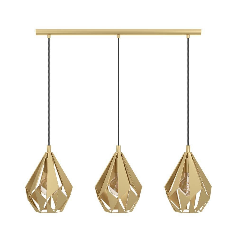 EGLO Hängeleuchte CARLTON Pendellampe, Stahl, Esszimmerlampe, günstig online kaufen