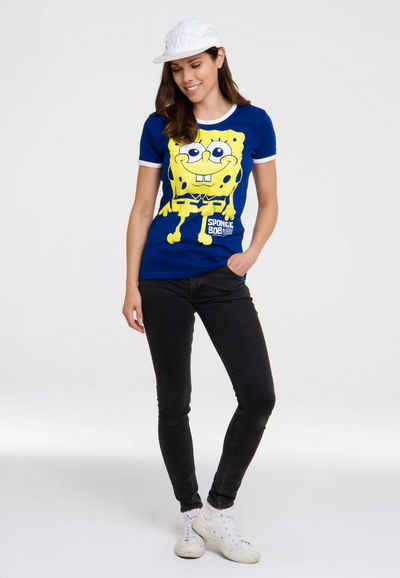 LOGOSHIRT T-Shirt Spongebob Schwammkopf mit lizenziertem Print