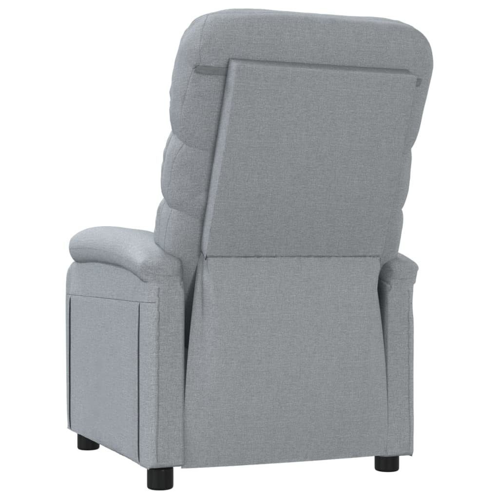 vidaXL Sessel Relaxsessel Hellgrau Stoff (1-St)