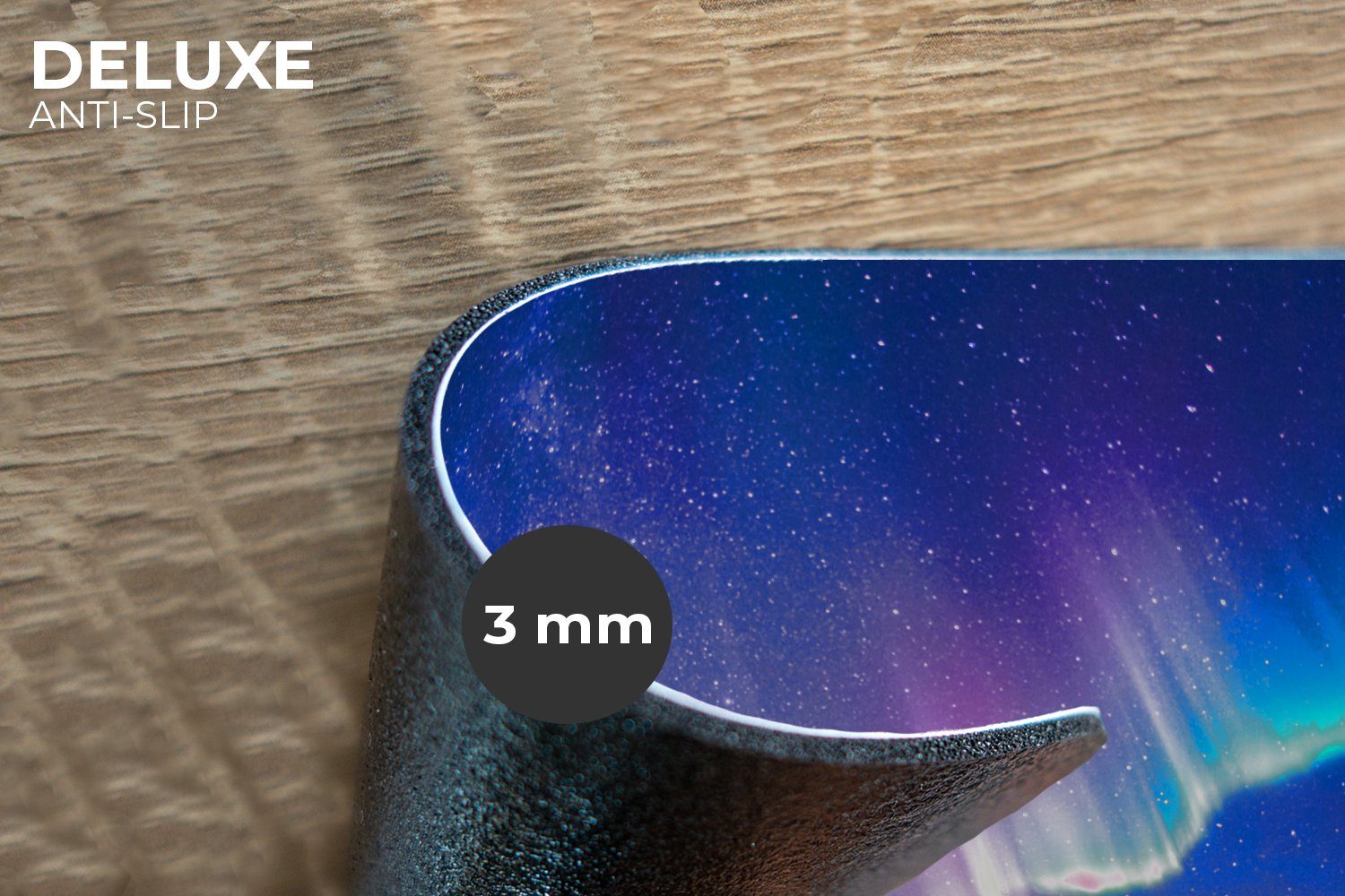 MuchoWow Platzset Nordlicht - Sternenhimmel - Reflexion, (6-St), Platzsets, günstig online kaufen