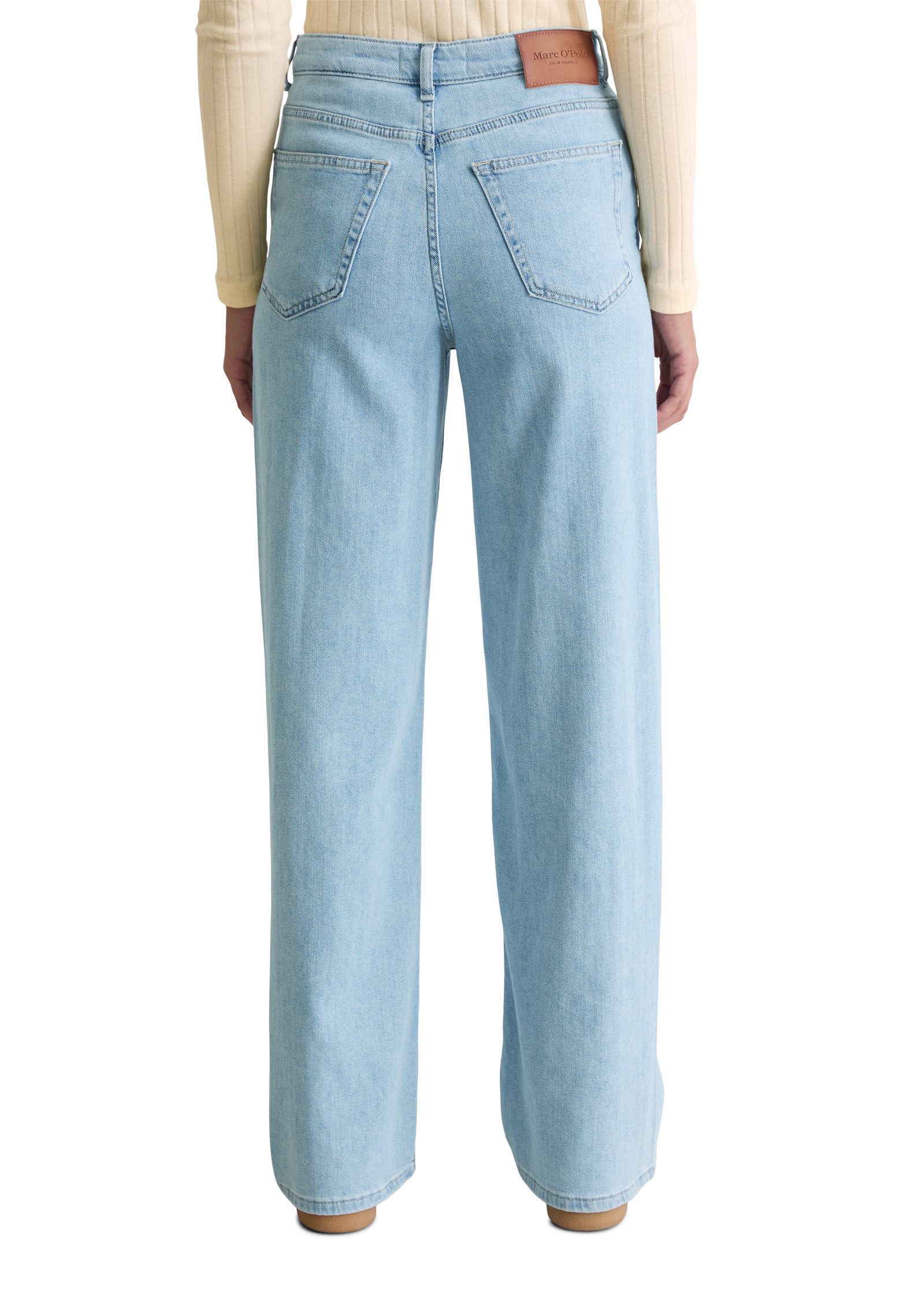 Marc O'Polo Weite Jeans aus Organic-Cotton-Stretch-Mix