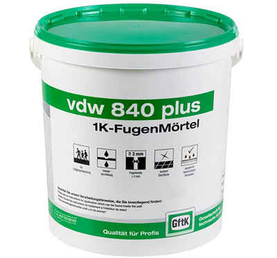 GftK Fugenmörtel VDW 840 Plus 1K Fugenmörtel, steingrau, 12,5 kg