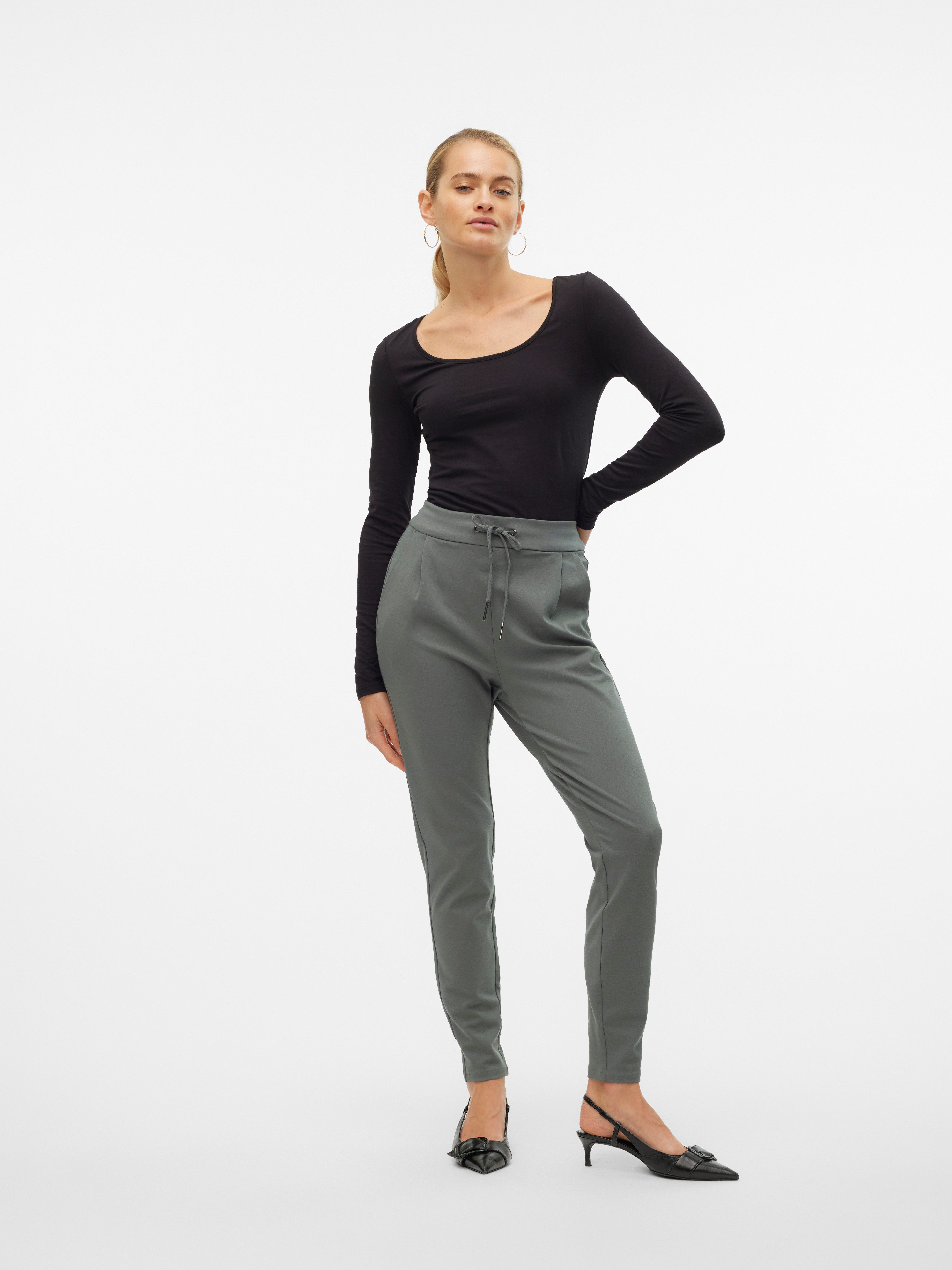Vero Moda Jogger Pants VMEVA MR LOOSE STRING PANT GA NOOS hinten mit elastischem Bündchen