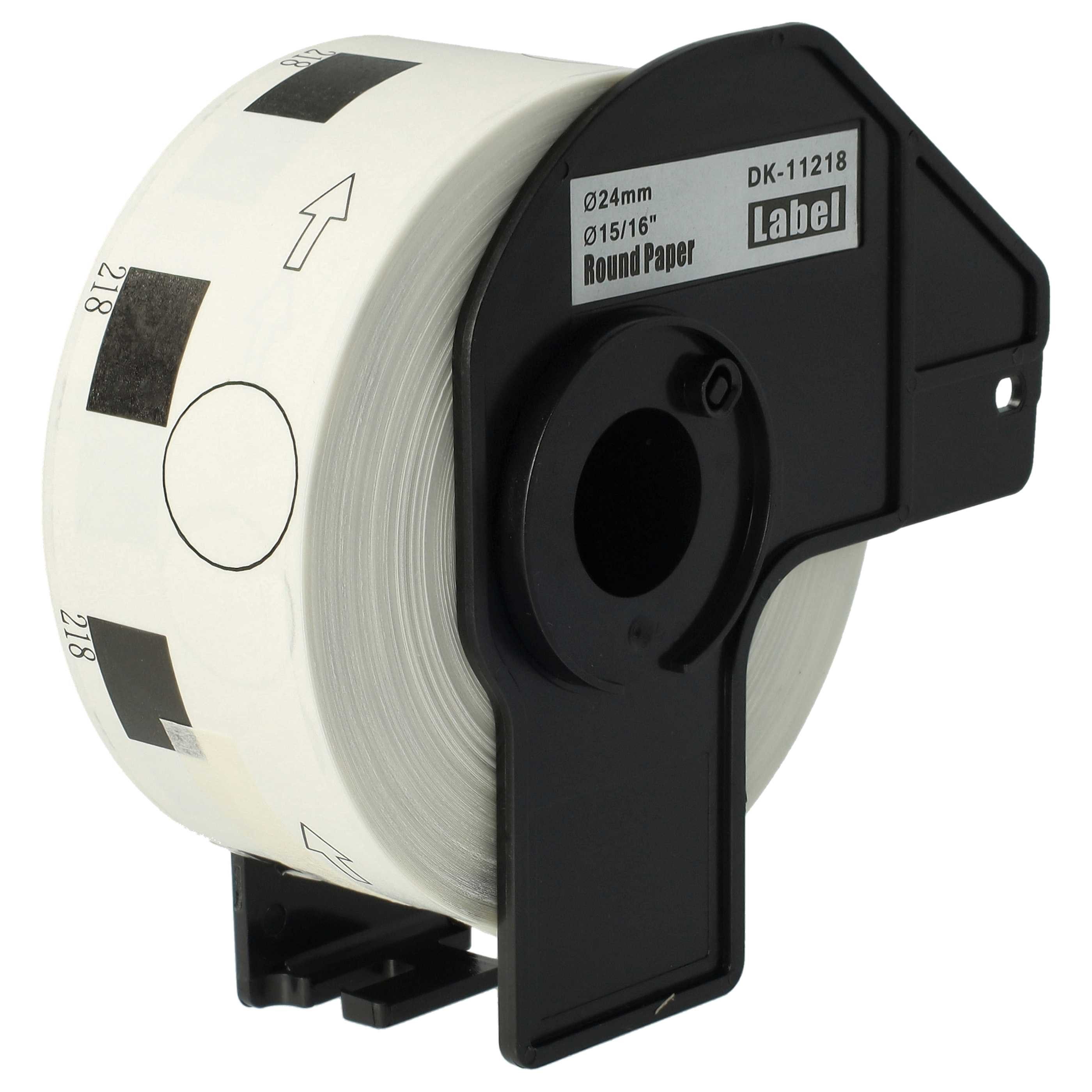 vhbw Etikettenpapier Ersatz für Brother DK-11218 für Etikettendrucker, Wetterfest