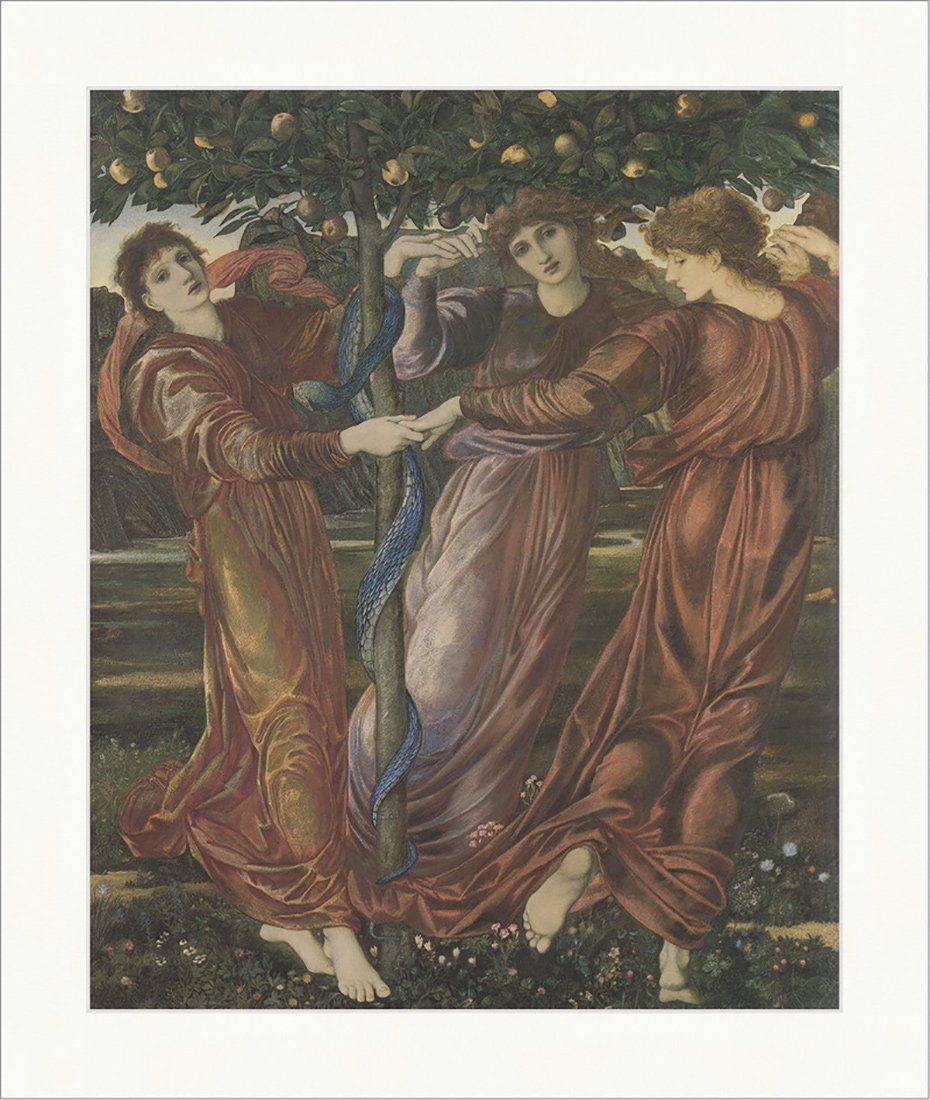 Kunstdruck Der Garten der Hesperiden Edward BurneJones um 1870
