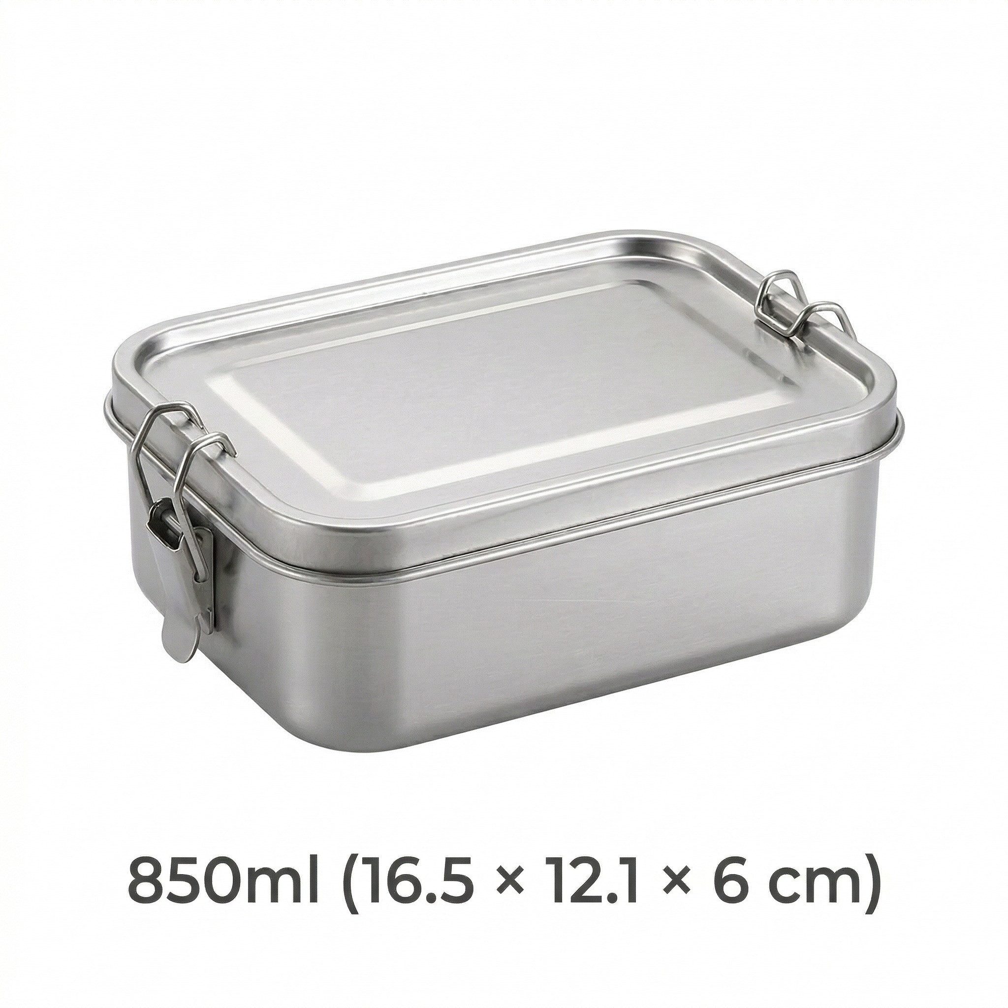 JASLIFE Lunchbox 304 Edelstahl Bento Box, auslaufsichere Lunchbox mit Trennfach, robust, hygienisch, leicht zu reinigen, für unterwegs geeignet