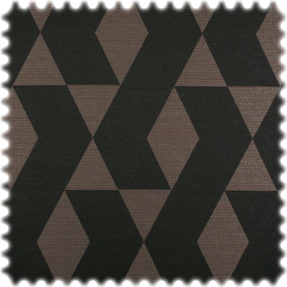 Heiro Stoff AKTION Trevira CS Möbelstoff Dante Braun / Schwarz, Polsterstoff Meterware - Breite:145 cm