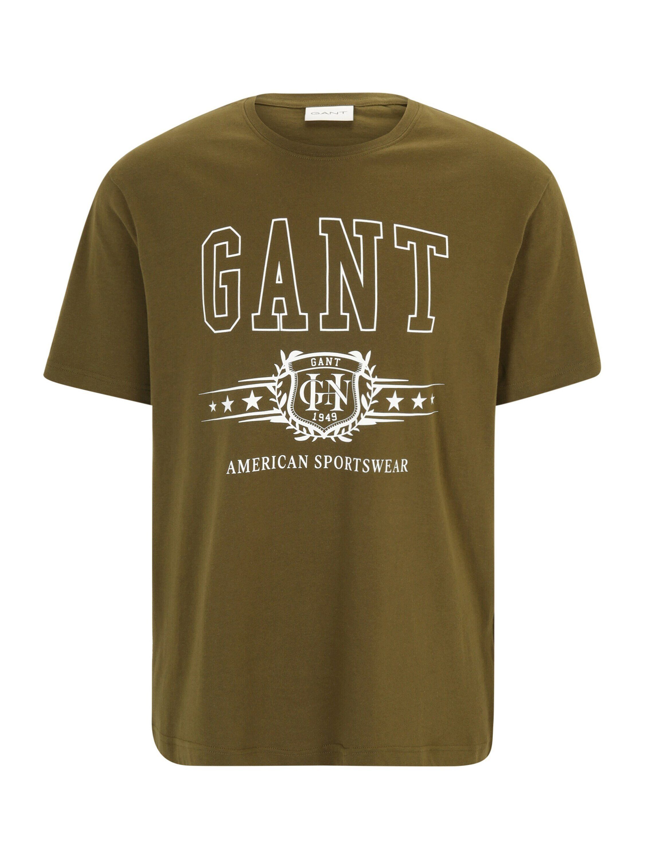 khaki (1-tlg) Gant T-Shirt