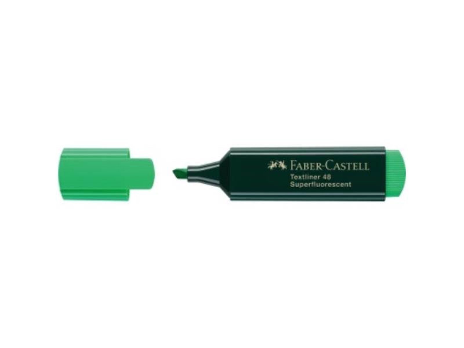 Faber-Castell Marker Faber-Castell Textmarker TEXTLINER 48 154863 grün Ideal für alle gä