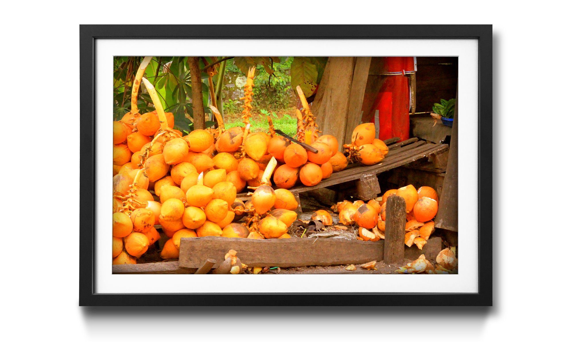 Fruit Früchte, Größen Wandbild, 4 Bild Moment, mit Rahmen in erhältlich WandbilderXXL