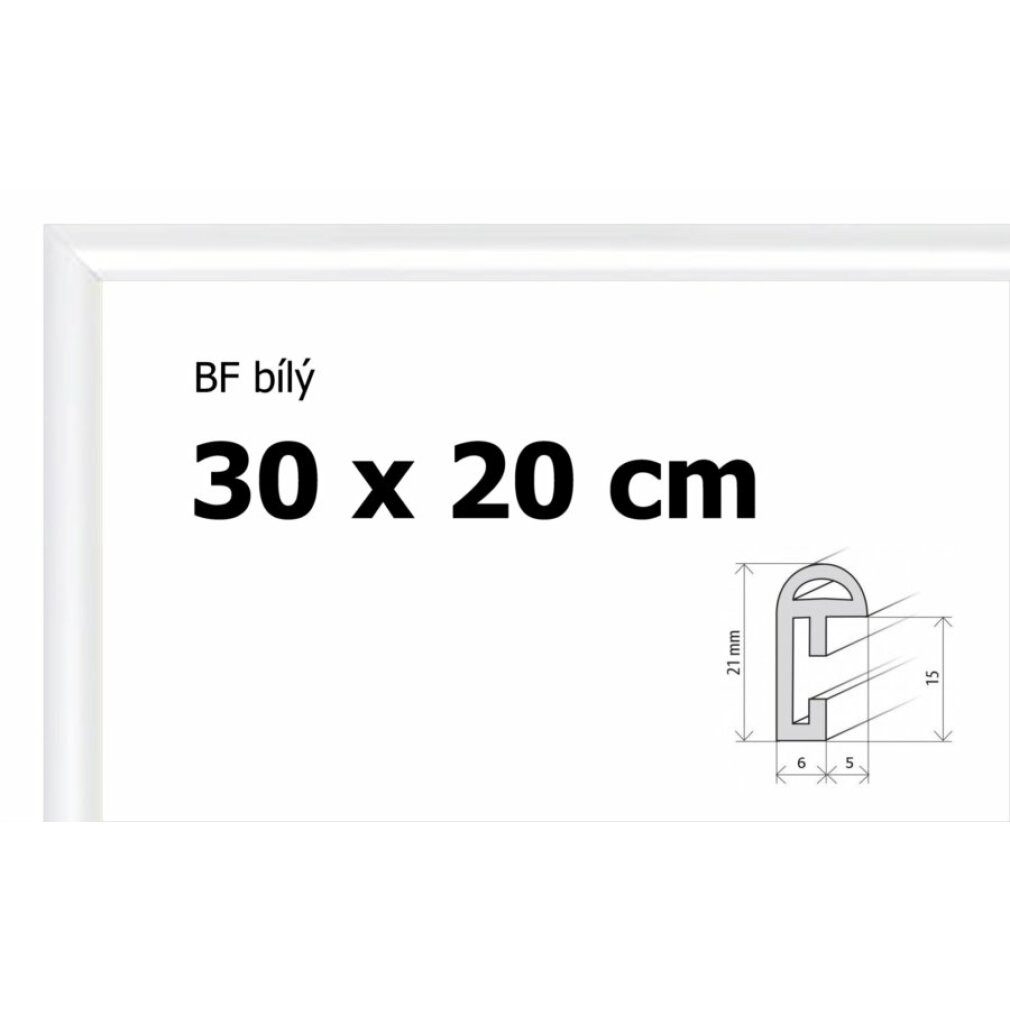 BFHM Rahmen Kunststoffrahmen 30x20cm - weiß