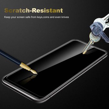 Cadorabo Schutzfolie Apple iPhone 14 PRO MAX, Vollbild Schutzglas Panzer Folie (Tempered) Display-Schutzglas