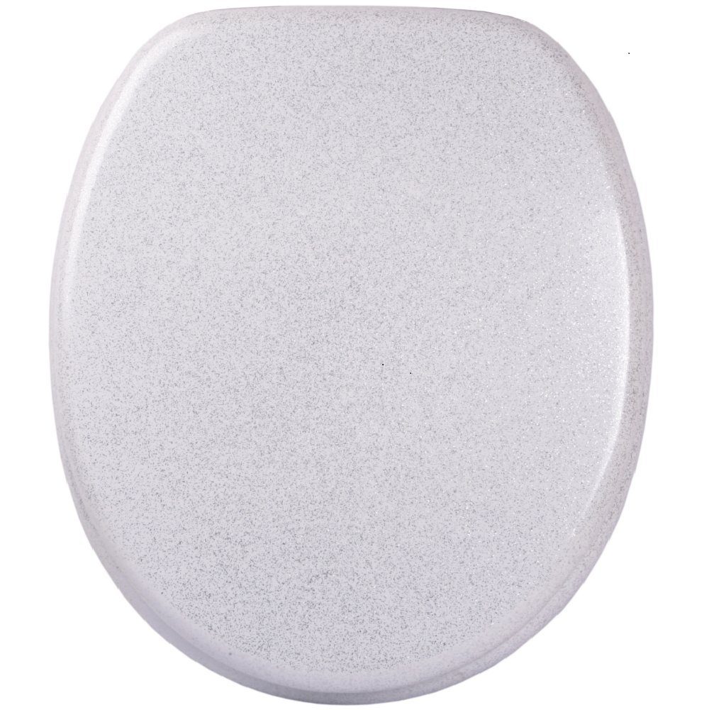 Sanilo WC-Sitz Glitzer Weiß, mit Absenkautomatik, hochwertig & modern, univ günstig online kaufen